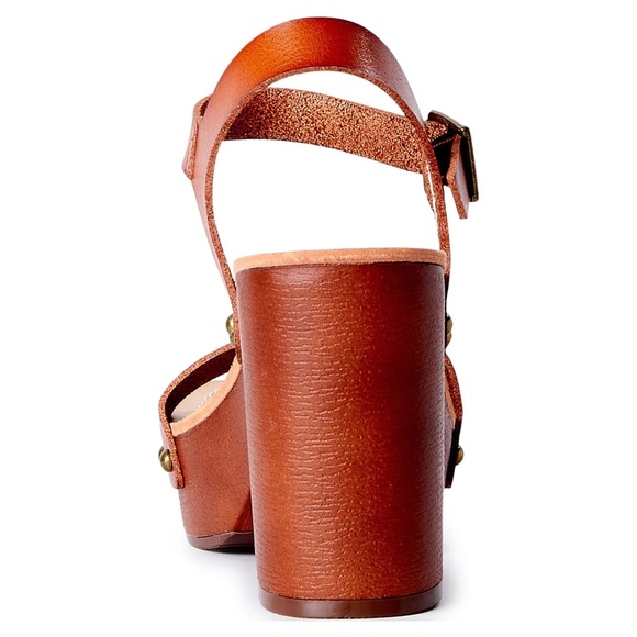 NWOT Madden NYC Lifft Faux Leather Platform Sandals in Cognac Women's size 6 - Picture 5 of 15